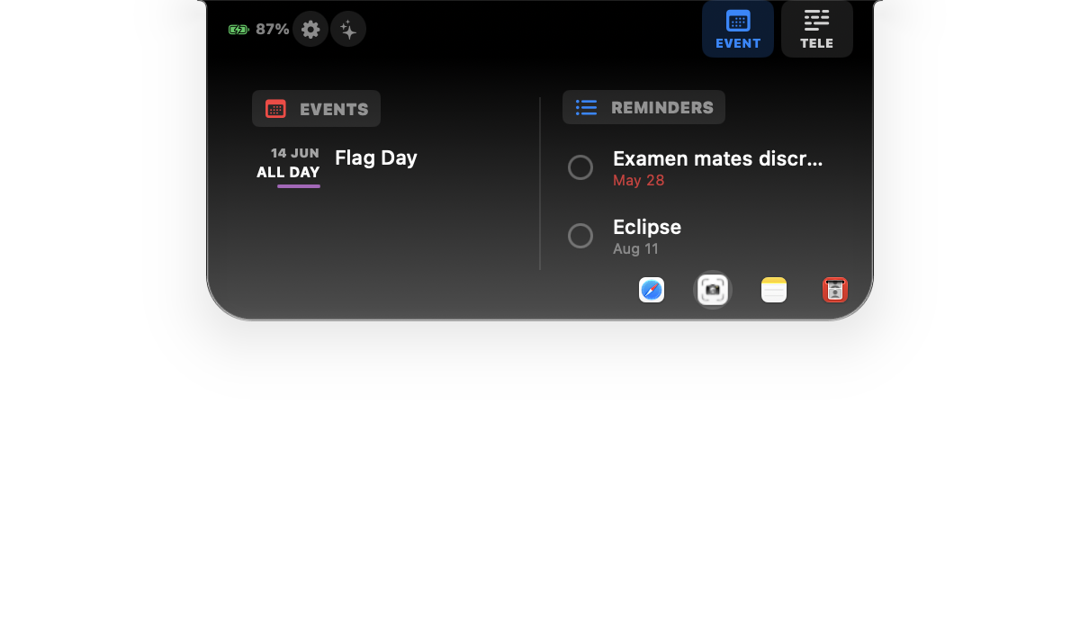Notch Calendario